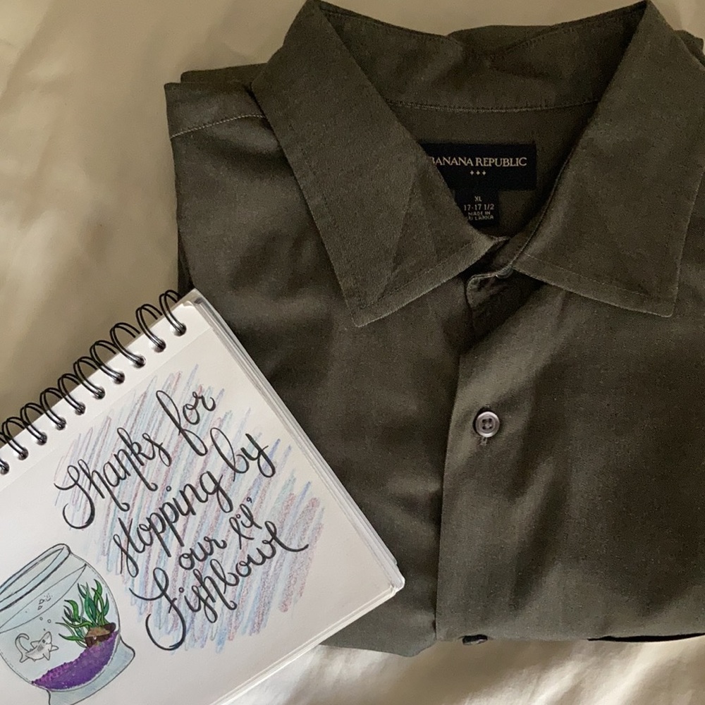 EUC BANANA REPUBLIC XL OLIVE GREEN -E